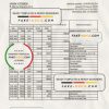Portugal Abanca bank statement Excel and PDF template