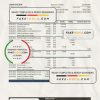Portugal Banco BAI Europa bank statement Excel and PDF template