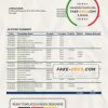 Portugal Banco BAI Europa bank statement template in Word and PDF format
