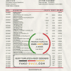 Portugal Banco Popular bank statement template in Excel and PDF format, .xls and .pdf format