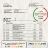 Qatar Ahlibank proof of address bank statement template in Word and PDF format, .doc and .pdf format