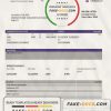Qatar Development Bank statement template, Word and PDF format (.doc and .pdf)