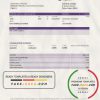 Qatar Development Bank statement template, Excel and PDF format (.xls and .pdf)
