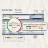 Republic of Ireland Ulster Bank statement easy to fill template in Excel and PDF format