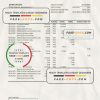 Russia Zenit bank statement, Excel and PDF template