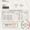 Rwanda BPR bank statement template in Word and PDF format