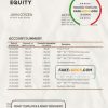 Rwanda Equity bank proof of address statement template in Word and PDF format