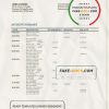 Salvador Banco Azul bank statement template in Word and PDF format