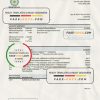 Salvador Bandesal bank statement, Excel and PDF template