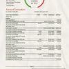Saudi Arabia Alawwal Bank statement easy to fill template in .xls and .pdf file format