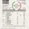 Singapore HSBC bank statement template fully editable in PSD format scan