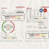 Singapore OCBC bank statement, Word and PDF template, 6 pages