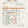 Slovenia Intesa Sanpaolo Bank, Poslovalnica Koper bank statement easy to fill template in .xls and .pdf file format