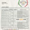 Somalia Amal bank statement template in Word and PDF format
