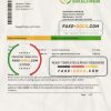 Somalia Dara Salaam Bank statement template in Word and PDF format, good for address prove