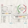 South Africa ABSA bank statement easy to fill template in Word and PDF format (9 pages)