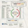 South Korea Daegu bank proof of address statement template in Word and PDF format