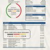 South Korea KDB bank statement easy to fill template in Excel and PDF format