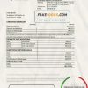 South Korea Industrial bank statement easy to fill template in Excel and PDF format