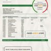 South Sudan Eden Commercial bank statement template in Word and PDF format