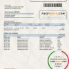 South Sudan Opportunity Bank statement template in Word and PDF format