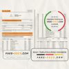 Spain ING Direct bank statement template in Word and PDF format, 3 pages