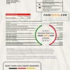 Spain Santander credit card proof of address bank statement in Excel and PDF format
