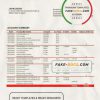 Spain Santander bank statement template in Word and PDF format, version 2