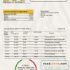 Sri Lanka Bank of Ceylon bank statement template in Word and PDF format, good for address prove