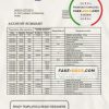 Sudan Al Neelen Bank bank statement template in Word and PDF format, version 2