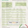 Sudan Saudi Sudanese Bank proof of address statement template in Word and PDF format