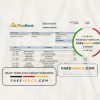 Suriname Finabank bank statement template in Word and PDF format