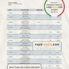 Sweden Nordea bank statement template in Word and PDF format, version 2