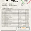 Sweden Nordnet AB bank statement easy to fill template in .xls and .pdf file format