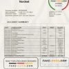 Sweden Nordnet AB bank statement easy to fill template in .doc and .pdf format, fully editable