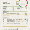 Sweden Swedbank bank statement template in Word and PDF format