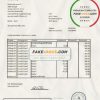 Switzerland Credit Suisse bank proof of address statement template in Word and PDF format (.doc and .pdf)