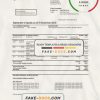 Switzerland UBS bank statement template in .xls and .pdf file format, version 2