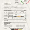 Switzerland UBS bank statement template in Word and PDF format, version 2