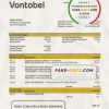 Switzerland Vontobel Bank statement template, Word and PDF format (.doc and .pdf)