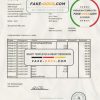 Switzerland Credit Suisse Bank statement easy to fill template in .xls and .pdf file format