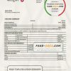 Syria Al Baraka Bank proof of address statement template in Word and PDF format, .doc and .pdf format