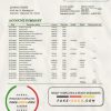 Taiwan Land Bank of Taiwan bank statement template in Word and PDF format, good for address prove