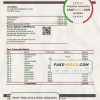 Taiwan Bank of Taiwan bank statement template in Word and PDF format, good for address prove