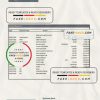 Tajikistan Spitamen Bank statement, Excel and PDF template
