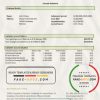 Tajikistan Alif Bank statement template, Word and PDF format (.doc and .pdf)