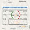Tajikistan The First MicroFinance (FMFB) bank proof of address statement template in Word and PDF format