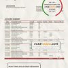 Tanzania BancABC Bank statement template, Word and PDF format (.doc and .pdf)