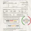 Thailand Bangkok bank account statement template in Excel and PDF format