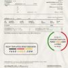 Thailand Bangkok Bank online banking transaction statement template in Word and PDF format